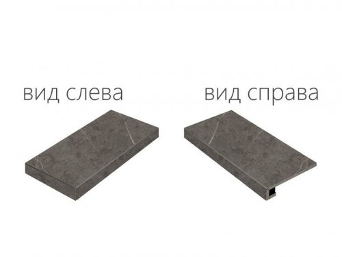 Charme Evo Antracite Scalino Angolare Sinistro 33х80