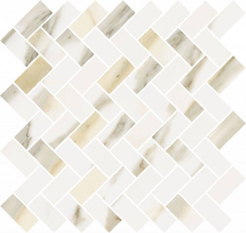 Stellaris Calacatta Gold Mosaico Cross  31.5×29.7