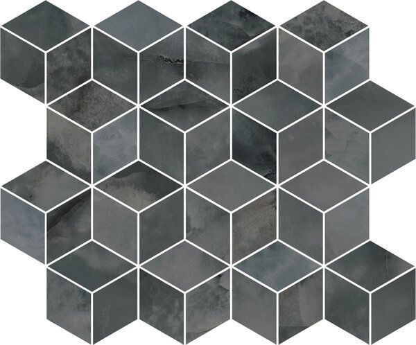 Декор Джардини мозаичный серый темный 37,5x45